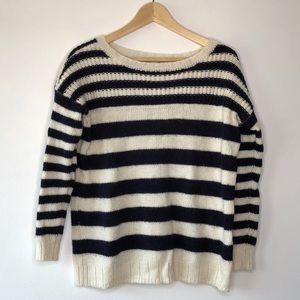 Madewell Striped Crew Neck Sweater